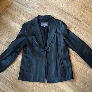 Wilson’s Leather Blazer Black Womens XL